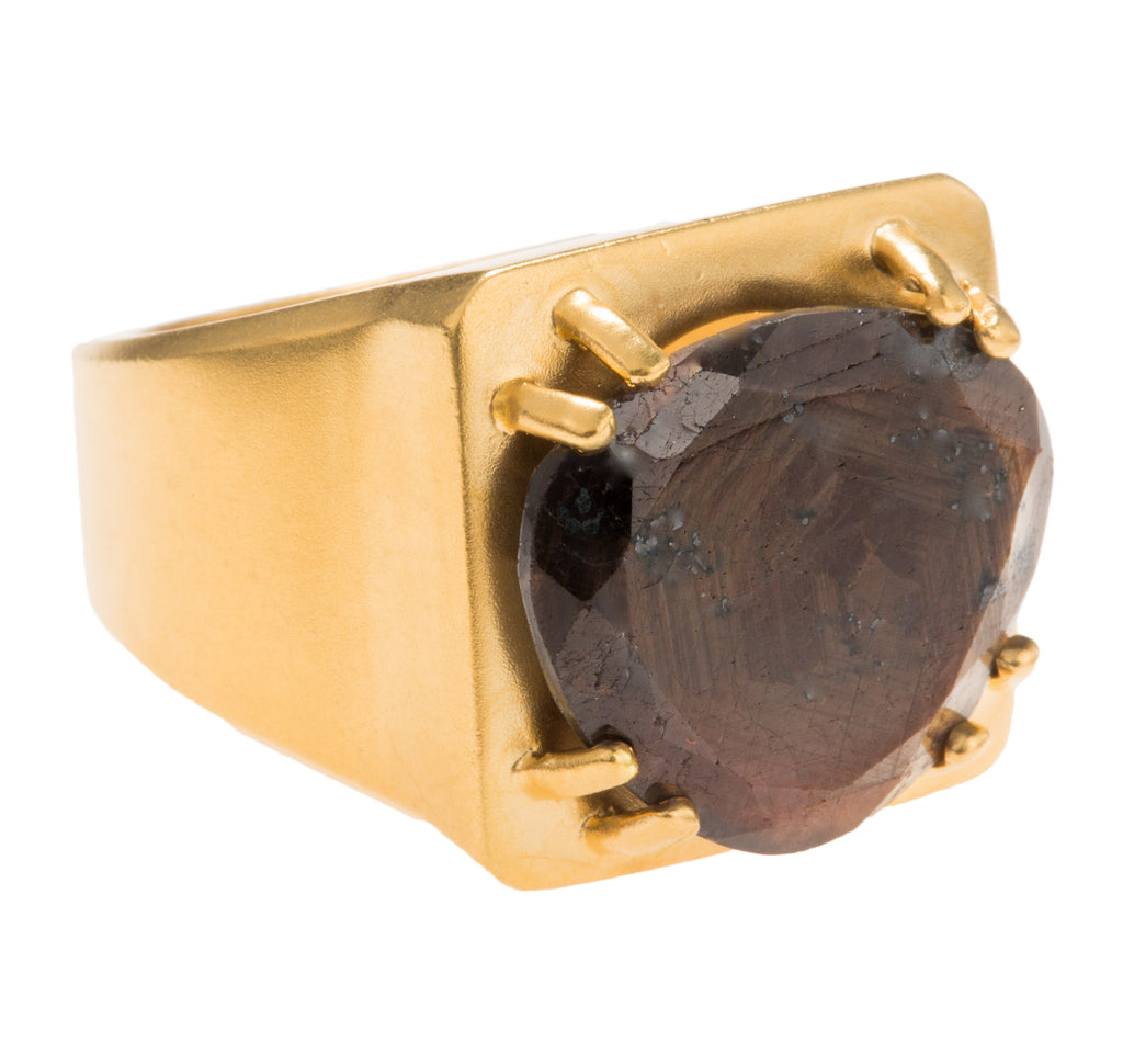 Tortuga Brown Sapphire Ring
